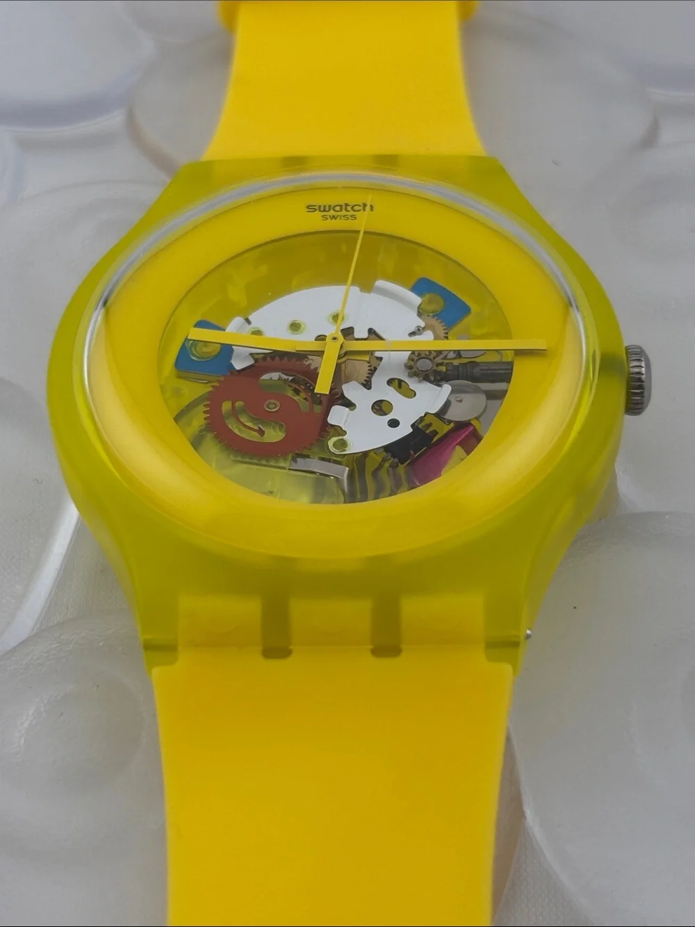 Swatch Watch - SUOJ100 - YELLOW LACQUERED